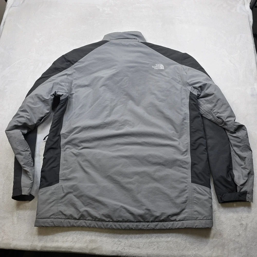 The North Face‎ HyVent Jacket Mens XL Gray Black Insulated Ski Snow Nylon